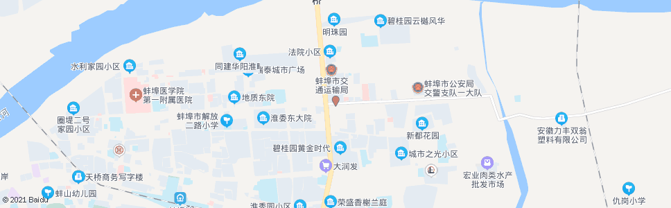 蚌埠治淮路解放路东_公交站地图_蚌埠公交_妙搜公交查询2024