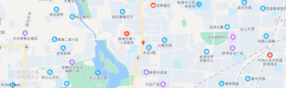 蚌埠朝阳路南岗四路(南)_公交站地图_蚌埠公交_妙搜公交查询2024