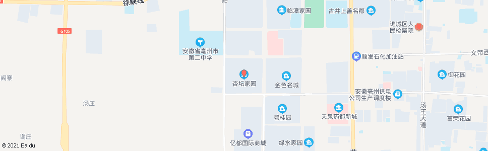 亳州杏坛家园_公交站地图_亳州公交_妙搜公交查询2024