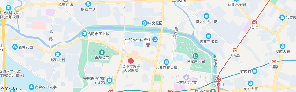 合肥六安路小学_公交站地图_合肥公交_妙搜公交查询2024