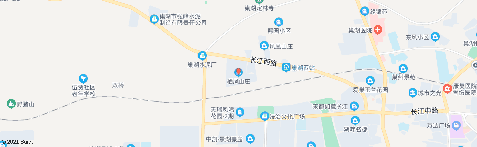 合肥栖凤饭店_公交站地图_合肥公交_妙搜公交查询2024