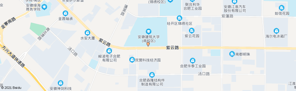 合肥建筑大学南区南门_公交站地图_合肥公交_妙搜公交查询2025