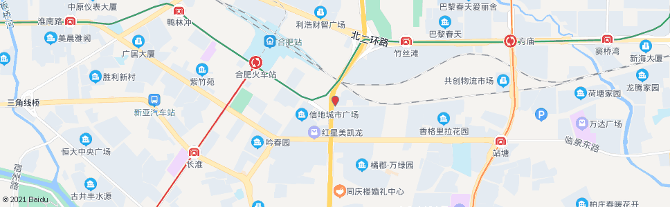 合肥铁路小区_公交站地图_合肥公交_妙搜公交查询2025