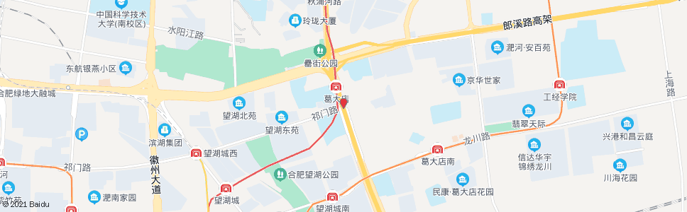 合肥停靠站(老包河大道汪潦路)_公交站地图_合肥公交_妙搜公交查询2024