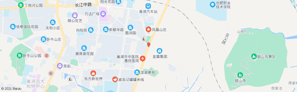 合肥长江路口(裕溪路长江路口)_公交站地图_合肥公交_妙搜公交查询2024