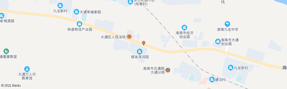 淮南田大路(洞山东路)_公交站地图_淮南公交_妙搜公交查询2025