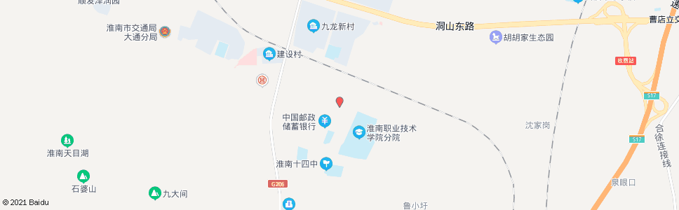 淮南朝阳村东_公交站地图_淮南公交_妙搜公交查询2024