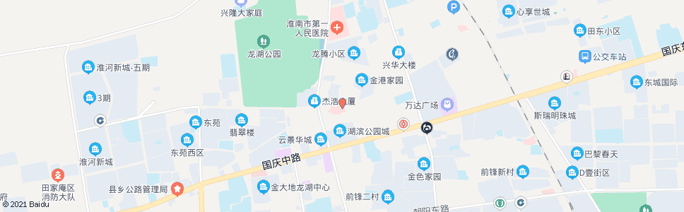 淮南中医院_公交站地图_淮南公交_妙搜公交查询2025