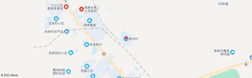 淮南路东村_公交站地图_淮南公交_妙搜公交查询2024