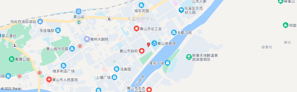 黄山市政府大门_公交站地图_黄山公交_妙搜公交查询2025