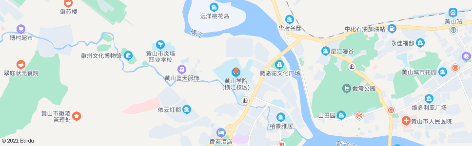 黄山横江桥南端_公交站地图_黄山公交_妙搜公交查询2025