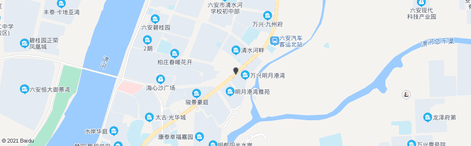 六安清水河街道_公交站地图_六安公交_妙搜公交查询2025