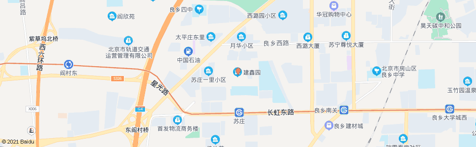 北京苏庄村_公交站地图_北京公交_妙搜公交查询2025