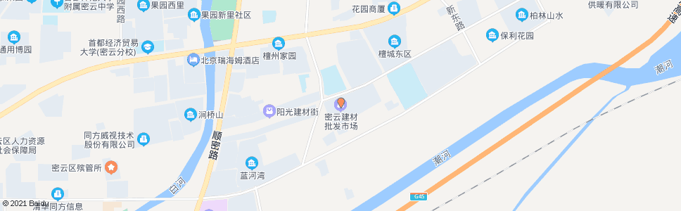 北京东坝建材城_公交站地图_北京公交_妙搜公交查询2025