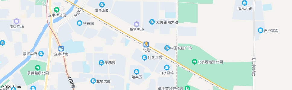 北京地铁北苑站_公交站地图_北京公交_妙搜公交查询2025