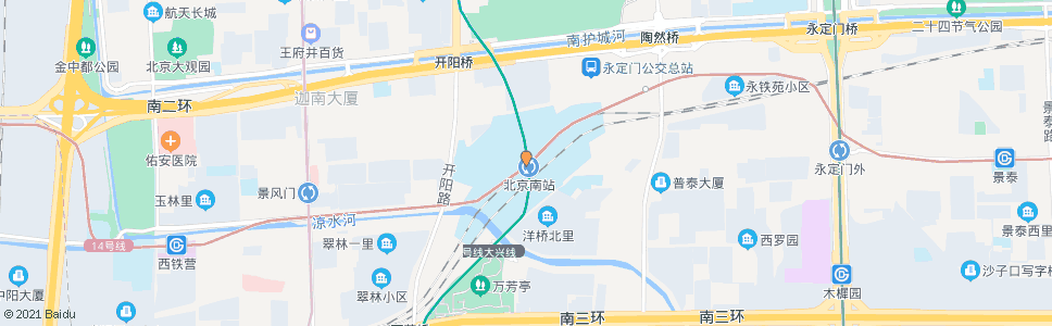 北京大鲁店南_公交站地图_北京公交_妙搜公交查询2025