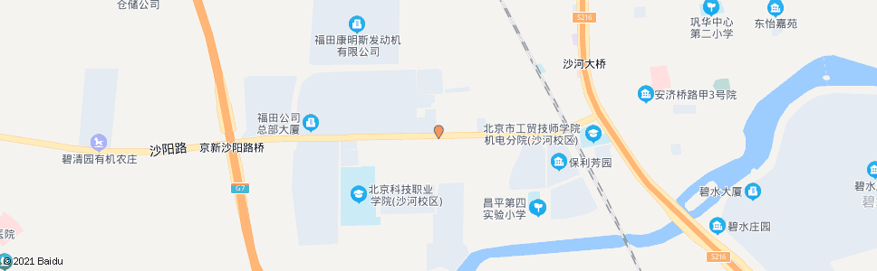 北京沙河西_公交站地图_北京公交_妙搜公交查询2025