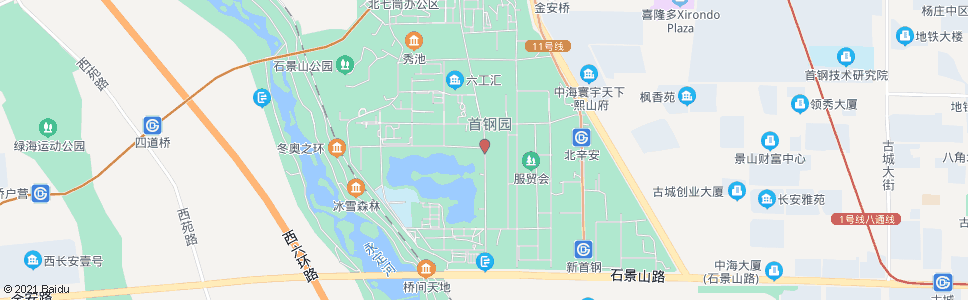 北京首钢设备库_公交站地图_北京公交_妙搜公交查询2025