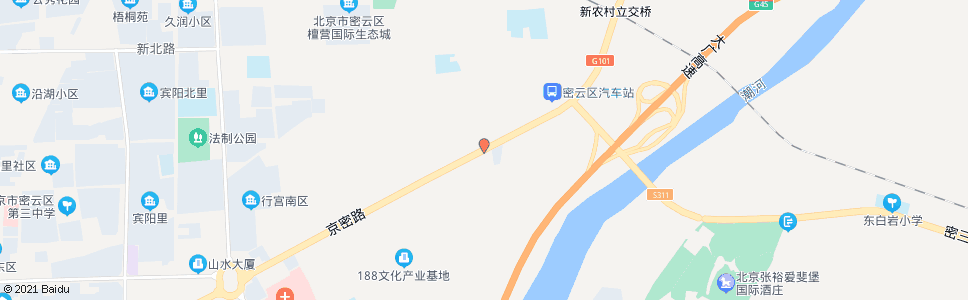 北京密云新农村(旧密古路)_公交站地图_北京公交_妙搜公交查询2025