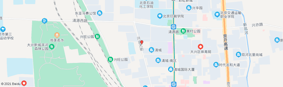 北京北京小学大兴分校_公交站地图_北京公交_妙搜公交查询2024