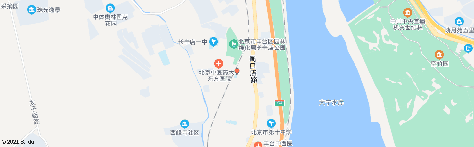 北京长辛店_公交站地图_北京公交_妙搜公交查询2025