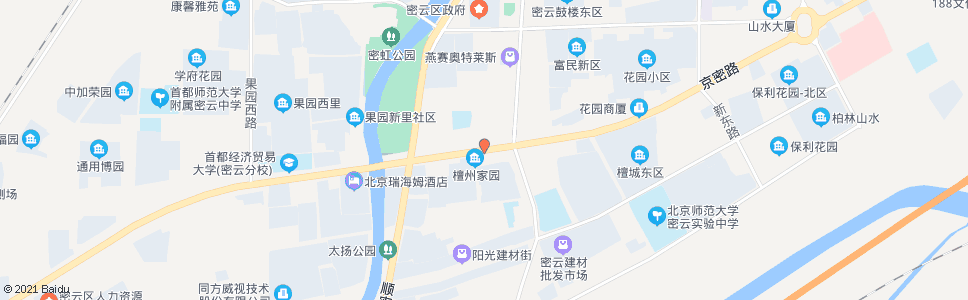 北京檀州家园_公交站地图_北京公交_妙搜公交查询2024