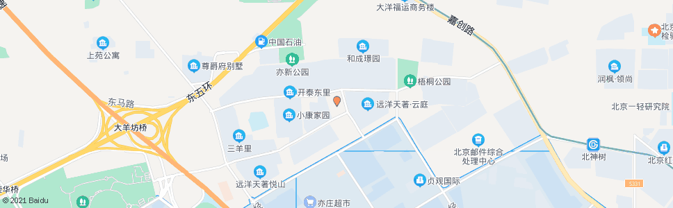 北京小康东里_公交站地图_北京公交_妙搜公交查询2025