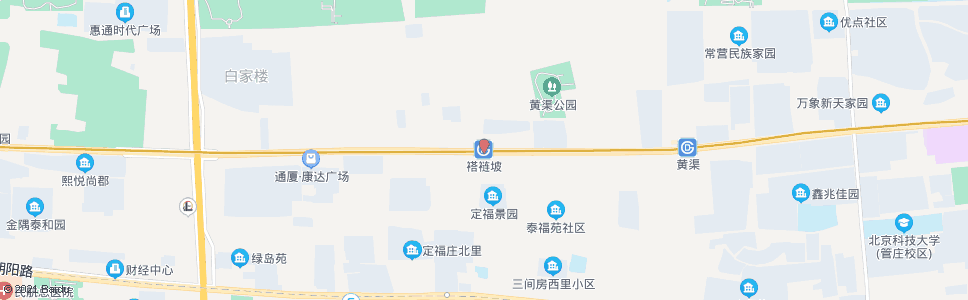 北京褡裢坡站_公交站地图_北京公交_妙搜公交查询2025