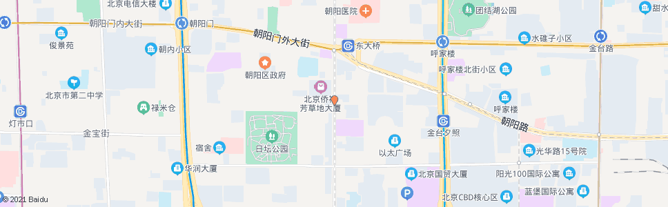 北京芳草地_公交站地图_北京公交_妙搜公交查询2025