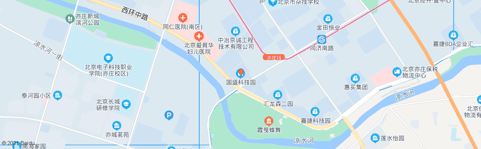 北京国盛科技园_公交站地图_北京公交_妙搜公交查询2025