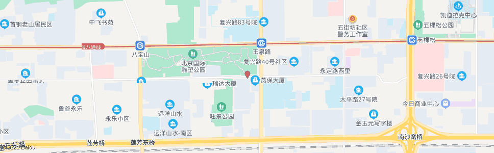 北京鲁谷路东口_公交站地图_北京公交_妙搜公交查询2025