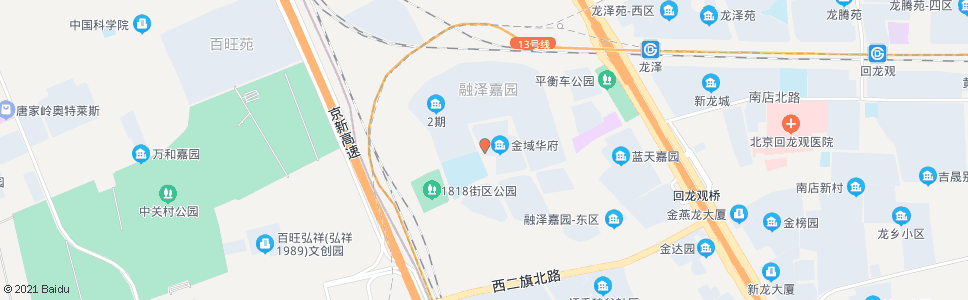 北京金域华府西门_公交站地图_北京公交_妙搜公交查询2025