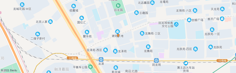 北京回龙观西大街(龙华园)_公交站地图_北京公交_妙搜公交查询2025