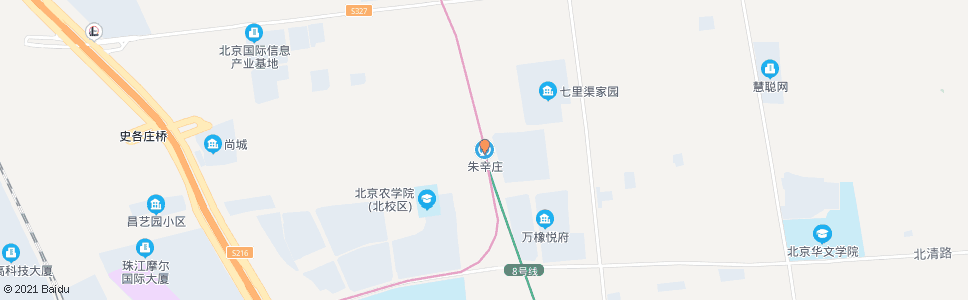 北京朱辛庄西路_公交站地图_北京公交_妙搜公交查询2025