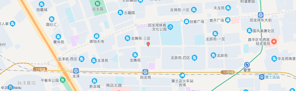 北京龙腾苑二区南门_公交站地图_北京公交_妙搜公交查询2025