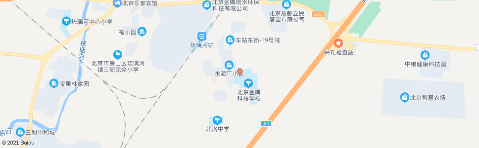 北京琉璃河水泥厂家属区_公交站地图_北京公交_妙搜公交查询2025