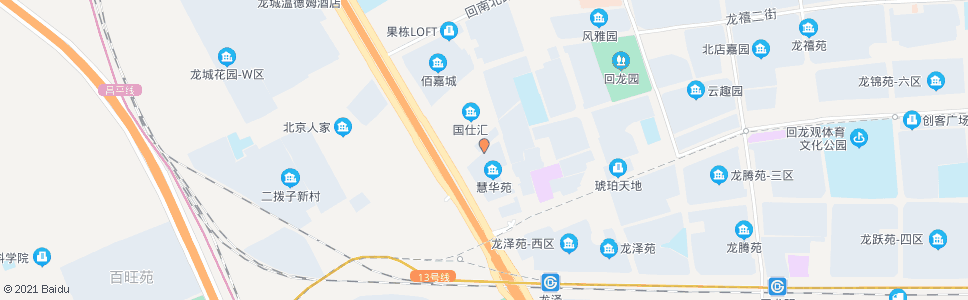 北京慧华苑小区北门_公交站地图_北京公交_妙搜公交查询2025