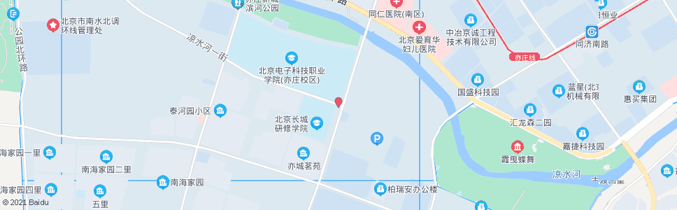 北京凉水河一街_公交站地图_北京公交_妙搜公交查询2025