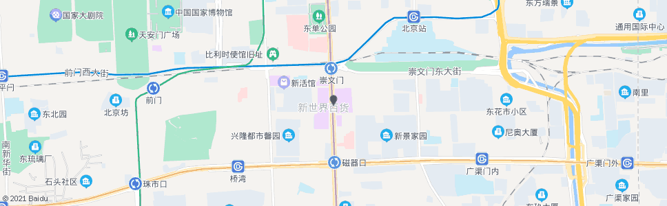 北京花市路口北_公交站地图_北京公交_妙搜公交查询2024