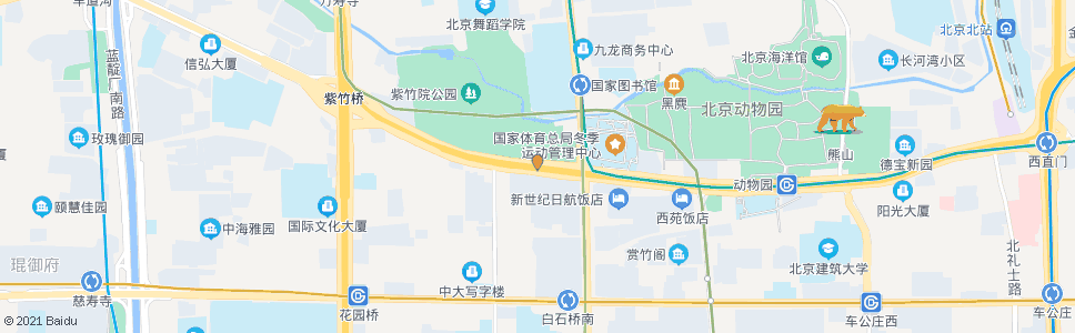 北京白石桥西_公交站地图_北京公交_妙搜公交查询2025