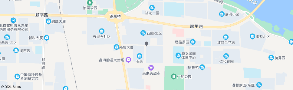 北京石园北区_公交站地图_北京公交_妙搜公交查询2025