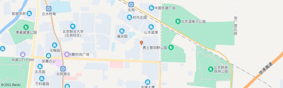 北京朝来家园西门_公交站地图_北京公交_妙搜公交查询2025