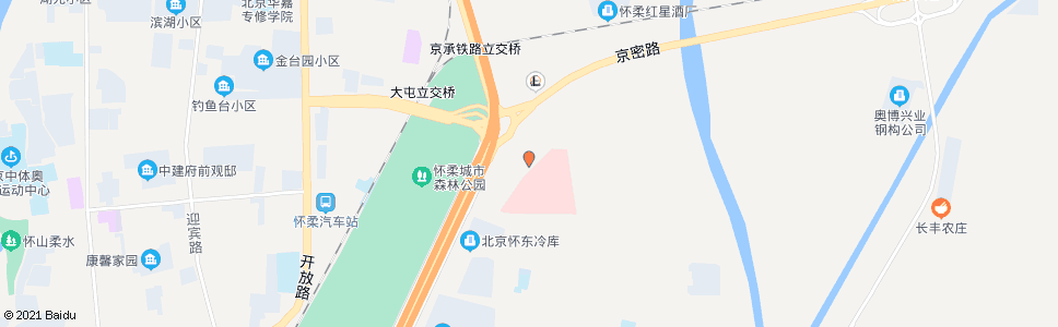 北京怀柔区新医院北_公交站地图_北京公交_妙搜公交查询2025