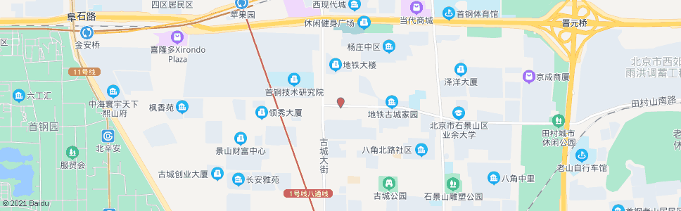 北京古城北路_公交站地图_北京公交_妙搜公交查询2025