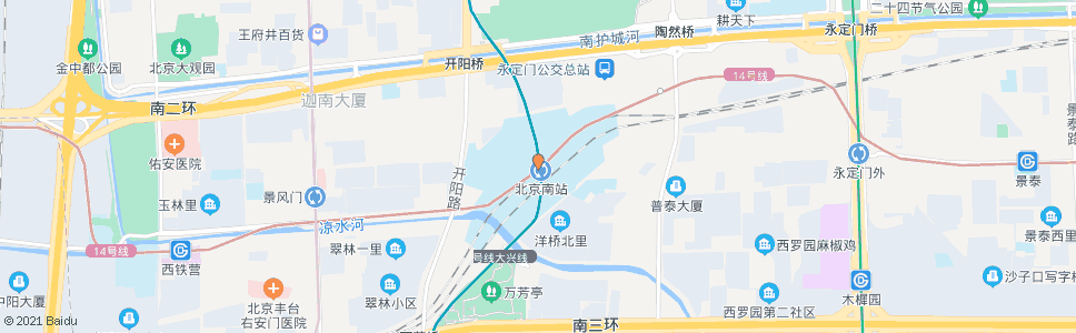 北京南营路口_公交站地图_北京公交_妙搜公交查询2025