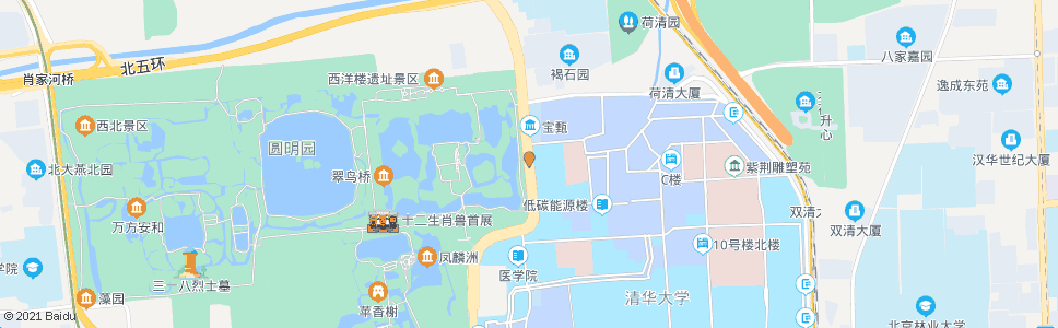 北京清华附中_公交站地图_北京公交_妙搜公交查询2024