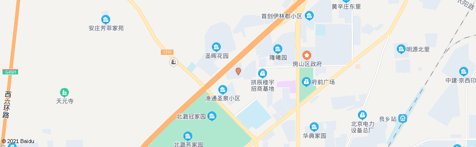 北京渔儿沟村_公交站地图_北京公交_妙搜公交查询2025