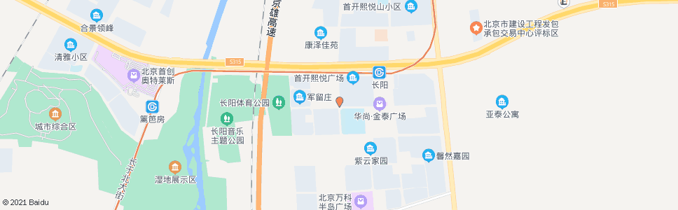 北京长阳半岛北区_公交站地图_北京公交_妙搜公交查询2025