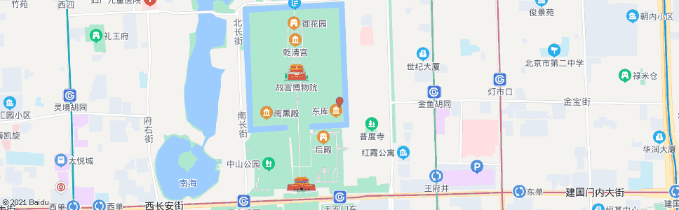 北京东华门_公交站地图_北京公交_妙搜公交查询2025