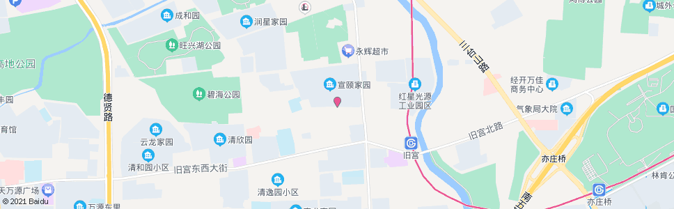 北京宣颐家园南门_公交站地图_北京公交_妙搜公交查询2025